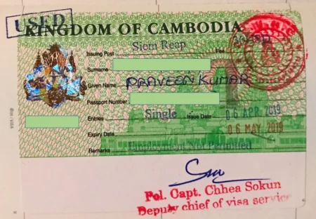 Cambodia Visa for Indian and UK Citizens